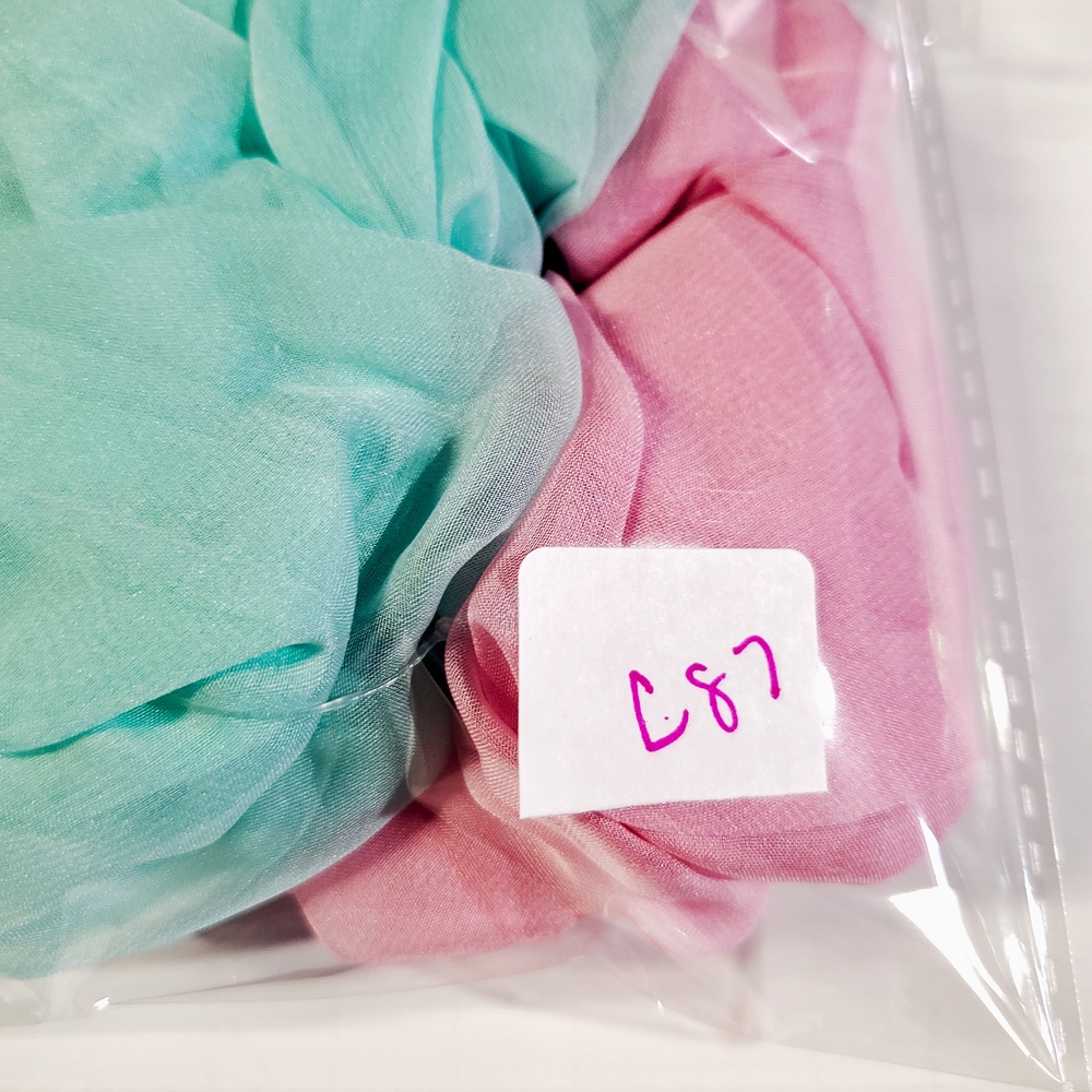 Free People Pastel Pink and Mint Hair Scrunchies - Picture 4 of 4